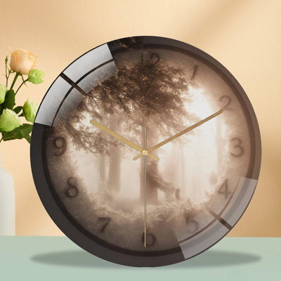 Horloge murale en verre 12 po
