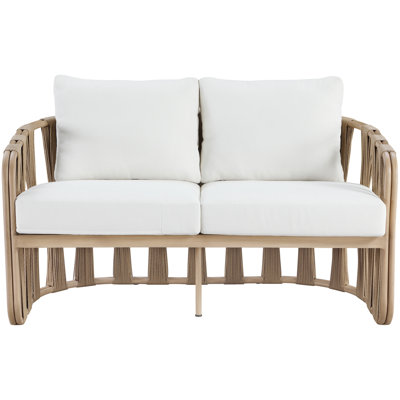 Hemera Olefin Fabric Outdoor Patio Loveseat