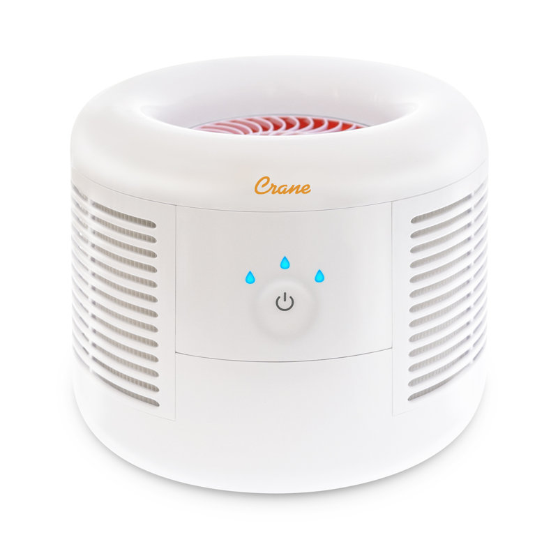 Compact White HEPA Table-Top Air Purifier with Touch Controls