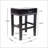 26" Backless Leather Counter Stools, 2-Pcs Set