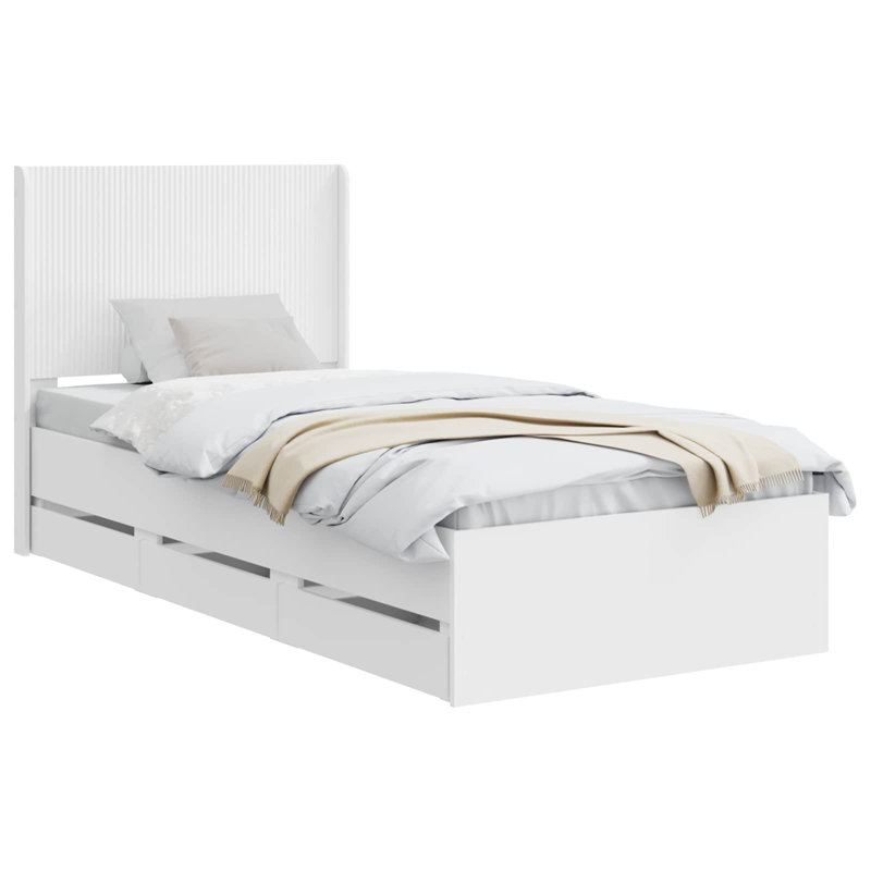 Bed, Small Single (2'6), White