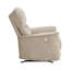 Fauteuil inclinable et berçant moderne en velours brun clair-272262765