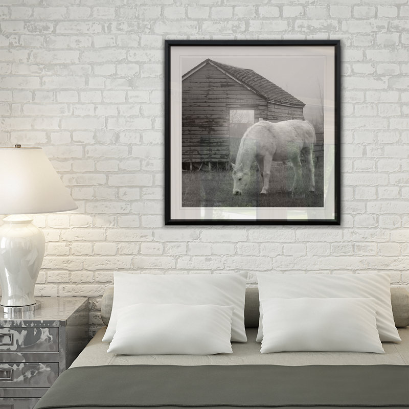 Misty Pasture - reproduction de cadre photo, H 22,5 po x l 22,5 po x P 1,5 po