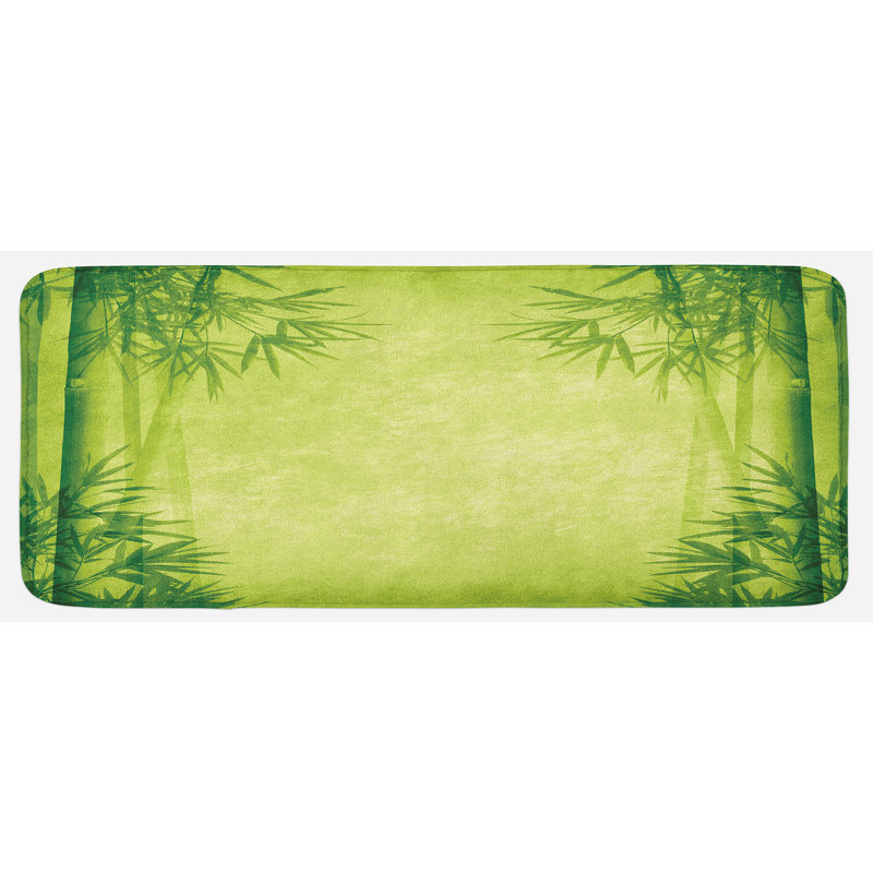 Tapis de cuisine antidérapant à motif asiatique Luisandro