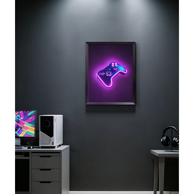 Neon Basketball LED Wall Art, 20L x 16W