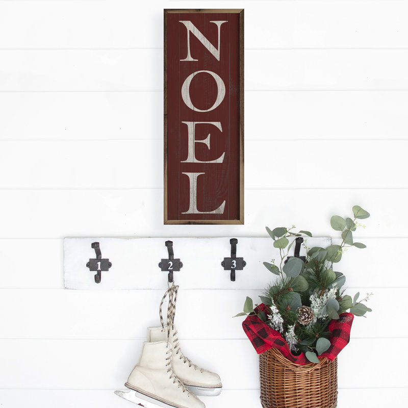 Noel Red, 24" H x 8" W