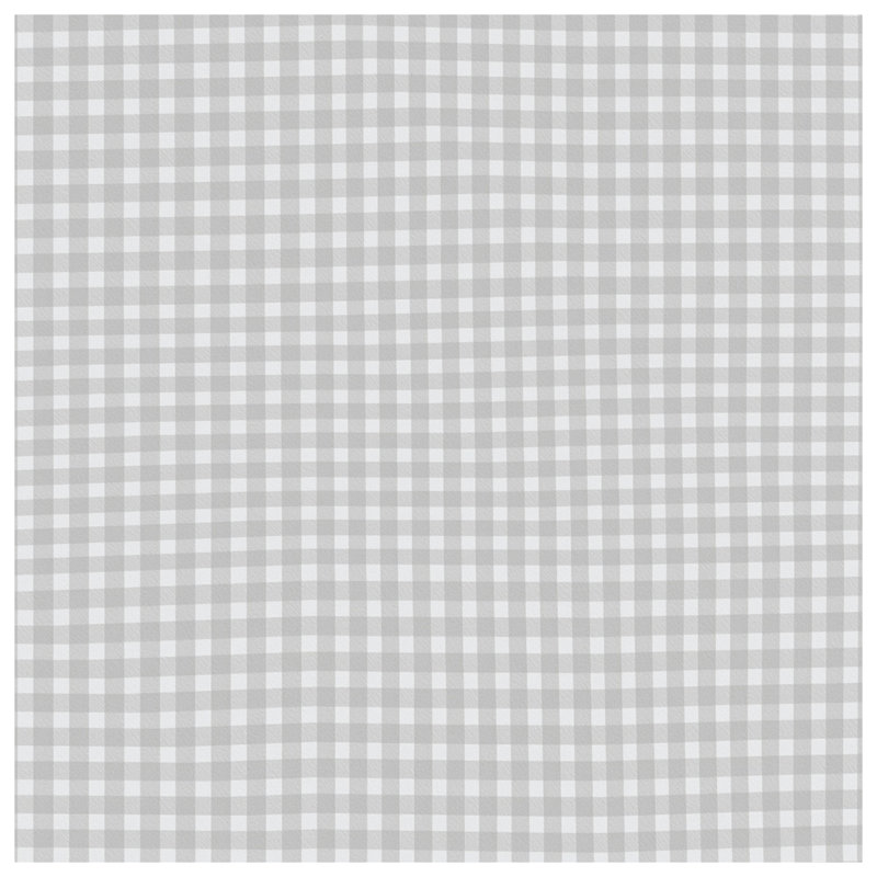 Grey Gingham Checkered Bath Mat, 34in W x 21in L