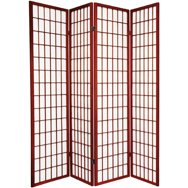Paravent Shoji pliable Alex 70'' H, Cerisier, 4