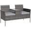 PE Rattan Outdoor Bench