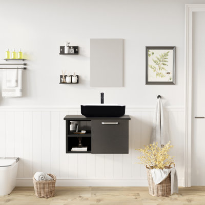 Ensemble de meuble-lavabo simple 28 po avec miroir 28 po