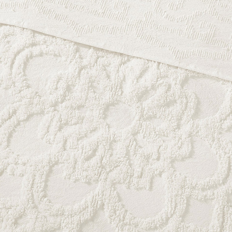 Couvre-lit médaillon 100% coton chenille - couvre-lit double / grand décor de chambre à coucher d'inspiration mondiale