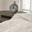 Ensemble de couvre-lit réversible surdimensionné en coton 3 pièces, couleur crème, pour lit double-134219281