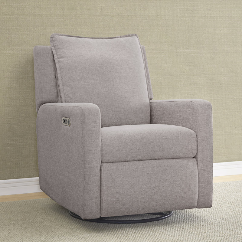 Harlowe Power Recliner With USB-A & Charging Port By Delta Children - Greenguard Gold Certified – Stain-Resistant Performance Fabric Is Oeko-TEX Standard 100 Certified, Ash