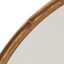Miroir rond raffiné en métal doré-1682237035