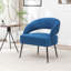 Fauteuil en velours avec pieds noirs Mann-1781387010