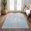 Tapis intérieur / extérieur bleu en polyester tissé à la machine Deividas-115656295