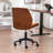 Andretta Faux Leather Upholstered Armless Office Chair-732456756