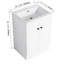 Modern Bathroom Sink Cabinet With White Resin Basin, Soft-Close Door & Metal Handles - 24 Hinges 24" Freestanding Model-1763768027-1763768025