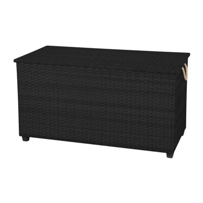 Ebern Designs Jasimen 149cm W 620L Water Resistant Wicker Deck Box