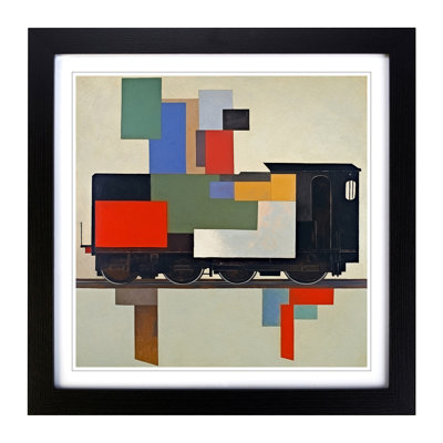 Train Suprematism - Framed Print