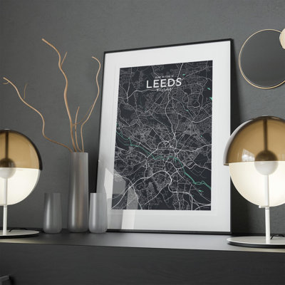 Carte de la ville de Leeds, impression