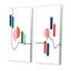 «Geometrics Abstract Design scandinave», ensemble de 2 reproductions-1268697537-1268697536