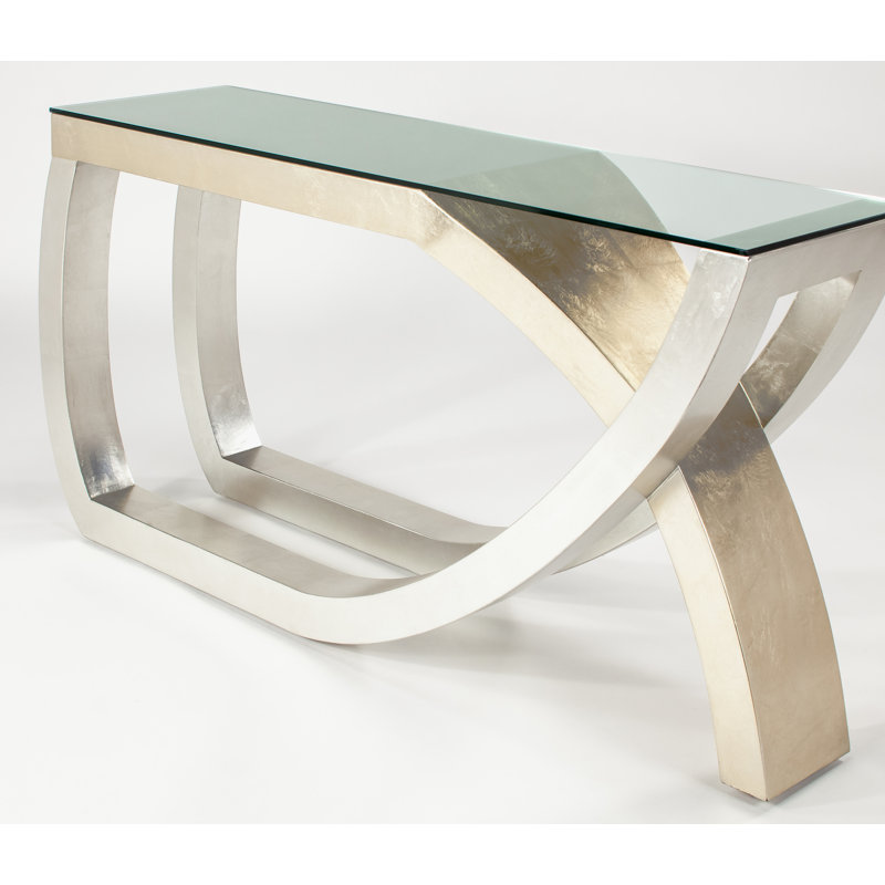 60'' W Glass Console Table