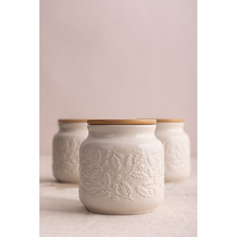 Price & Kensington Acorn Ceramic Jar (Set of 3)