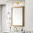 3-Light 23 in. Gold Vanity Light with Hammered Clear Glass Shades-1053808730-1066377503
