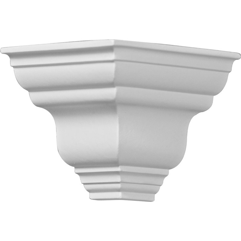 Endurathane Outside Corner Moulding (matches moulding MLD03X03X05DU), 3 7/8"P x 3 7/8"H, Factory Primed