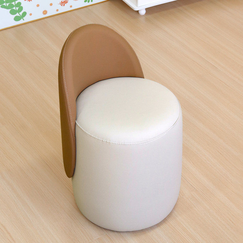 Manufactured Wood Accent Stool, Beige