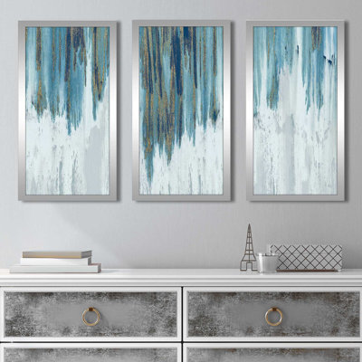«Soft Summer Night» par Susan Jill - peinture encadrée 3 pièces