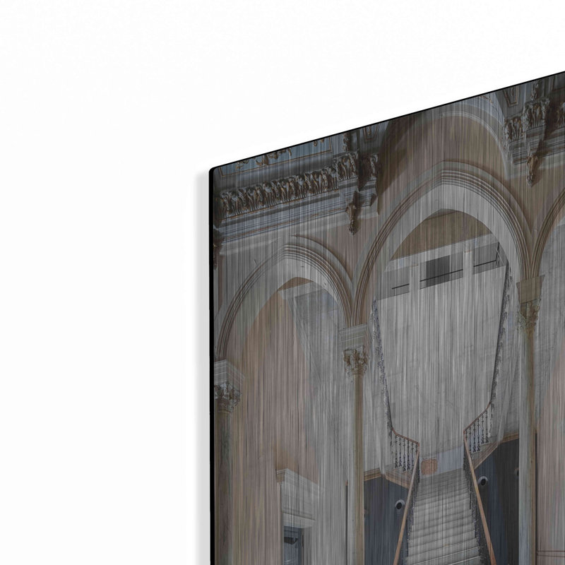 " Gray Staircase " by Roman Robroek, 24" H x 16" W