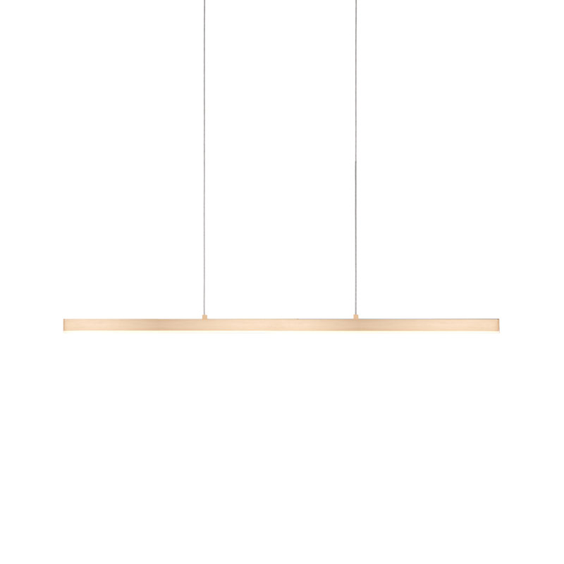Vega 1 - Light LED Pendant, 122.5" H x 45" W x 1.5" D, Brushed Nickel