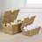 Wilder Classic Farmhouse Woven Hyacinth Rectangular Storage Baskets with Lids and Handles (Set of 2)-975836634