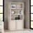Savin 67.5"H 5-Tier MDF Tall Rectangular Bookcase in Alder White-111461615