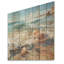 Charme océanique en hiver - Art sur bois de pin naturel-2038900519