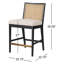 Antonia Cane Armless Counter & Bar Stool-1773133481-1773133482