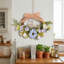 Couronne rose 16 pouces pour porte d'entrée