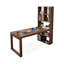 Bureau rectangulaire en bois massif noyer clair-1297244922
