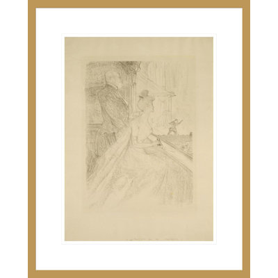 La Loge: A Performance of Faust by Henri de Toulouse-Lautrec -Framed Giclee Print