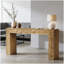Table d'appoint en bois, table de couloir au design minimaliste, console