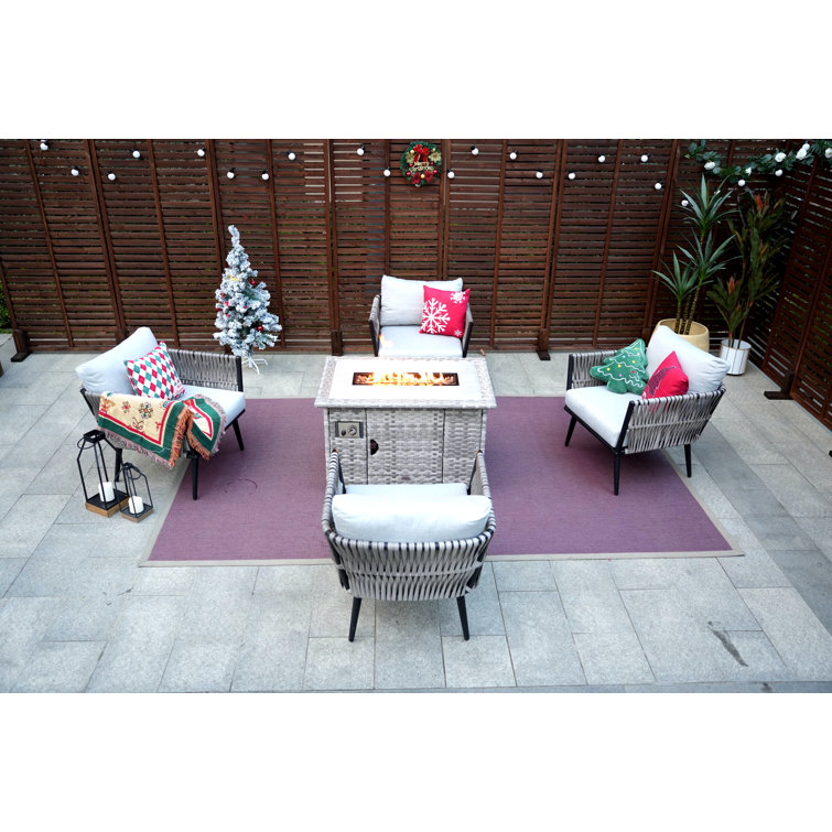 4 - Person Patio Conversation Sets with Cushions