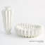 Spicchi Line Vase-Matte White