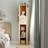 Rotating Wardrobe With Large Mirror, 360-Degree Swivel
