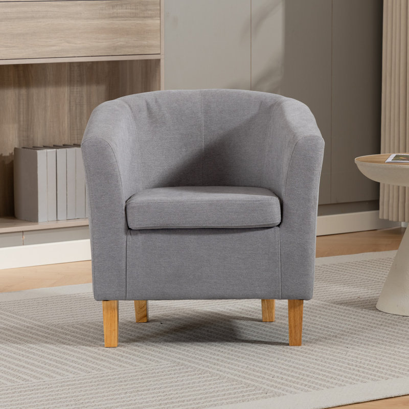 Upholstered Armchair, Grey