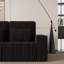 Causeuse rembourrée en velours côtelé moderne avec 2 coussins décoratifs - Canapé à deux places moelleux pour des espaces de vie confortables-318341382