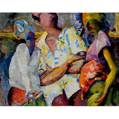 Viewing Delacroix Painting by Alix Halman Travis