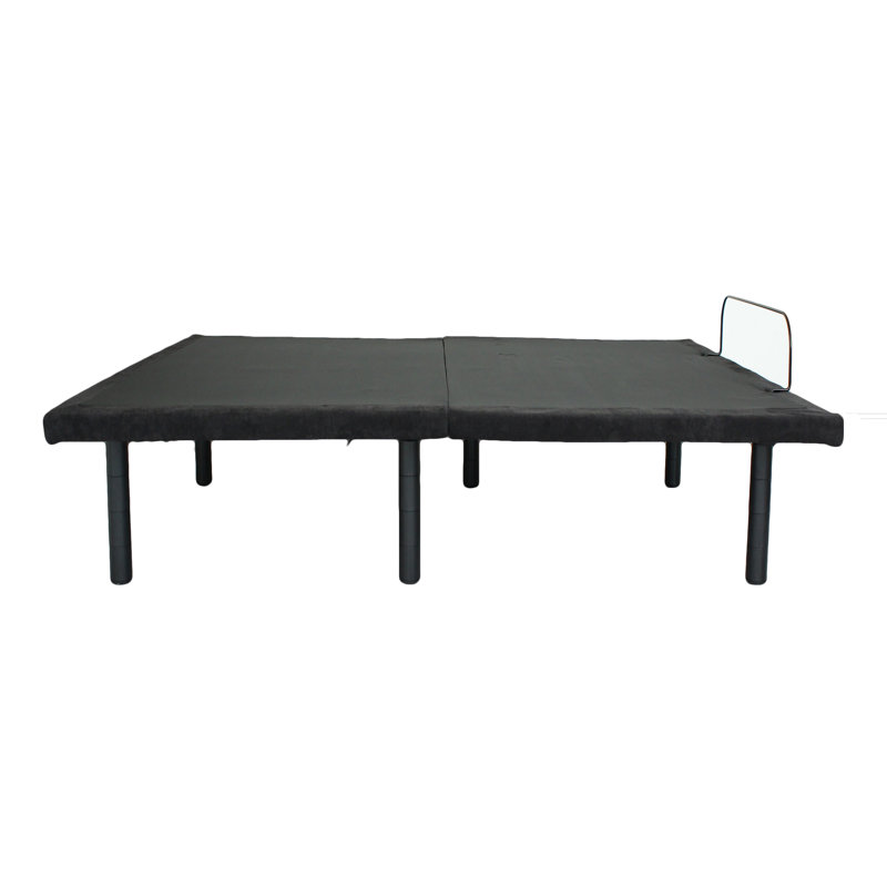 Base de lit ajustable électrique pour grand lit. Télécommande, pliable. Tête indépendante (0 - 60) et pied 40 réglables. Structure en acier, stable. Pieds, zéro. Sous les lumières, les chargeurs. ,. Assemblage simple