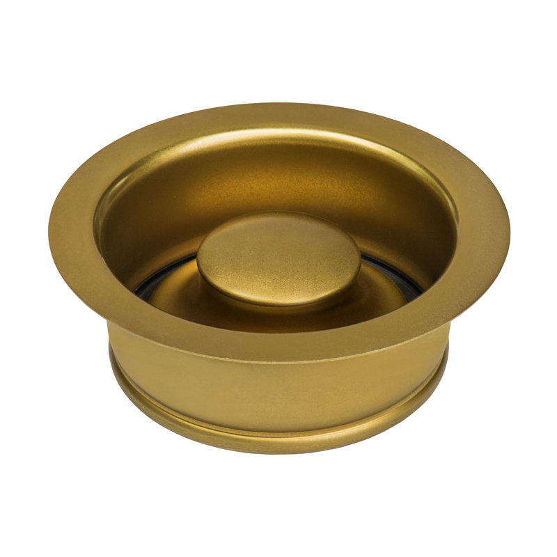 Bride d'évacuation des déchets pour éviers de cuisine Ruvati - Acier inoxydable, Bronze mat